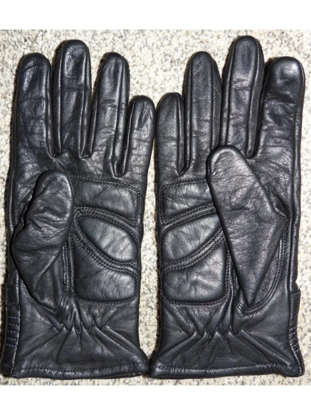 Harley Davidson 100th Anniversary 2003 Leather Gauntlet Gloves Black Small
